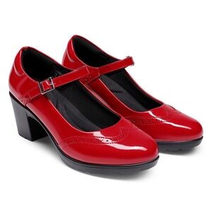 Dream Pairs Red Patent Heels